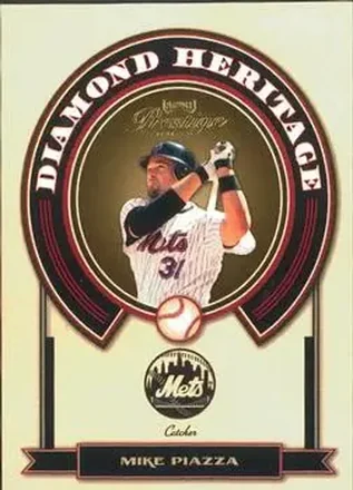2004 Playoff Prestige - Diamond Heritage #DH-1 - Mike Piazza - New York Mets