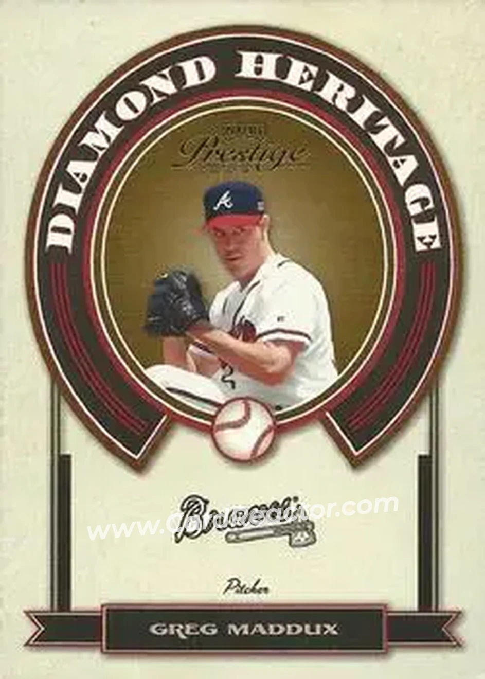 2004 Playoff Prestige - Diamond Heritage #DH-2 - Greg Maddux - Atlanta Braves - Front