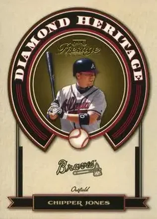 2004 Playoff Prestige - Diamond Heritage #DH-4 - Chipper Jones - Atlanta Braves