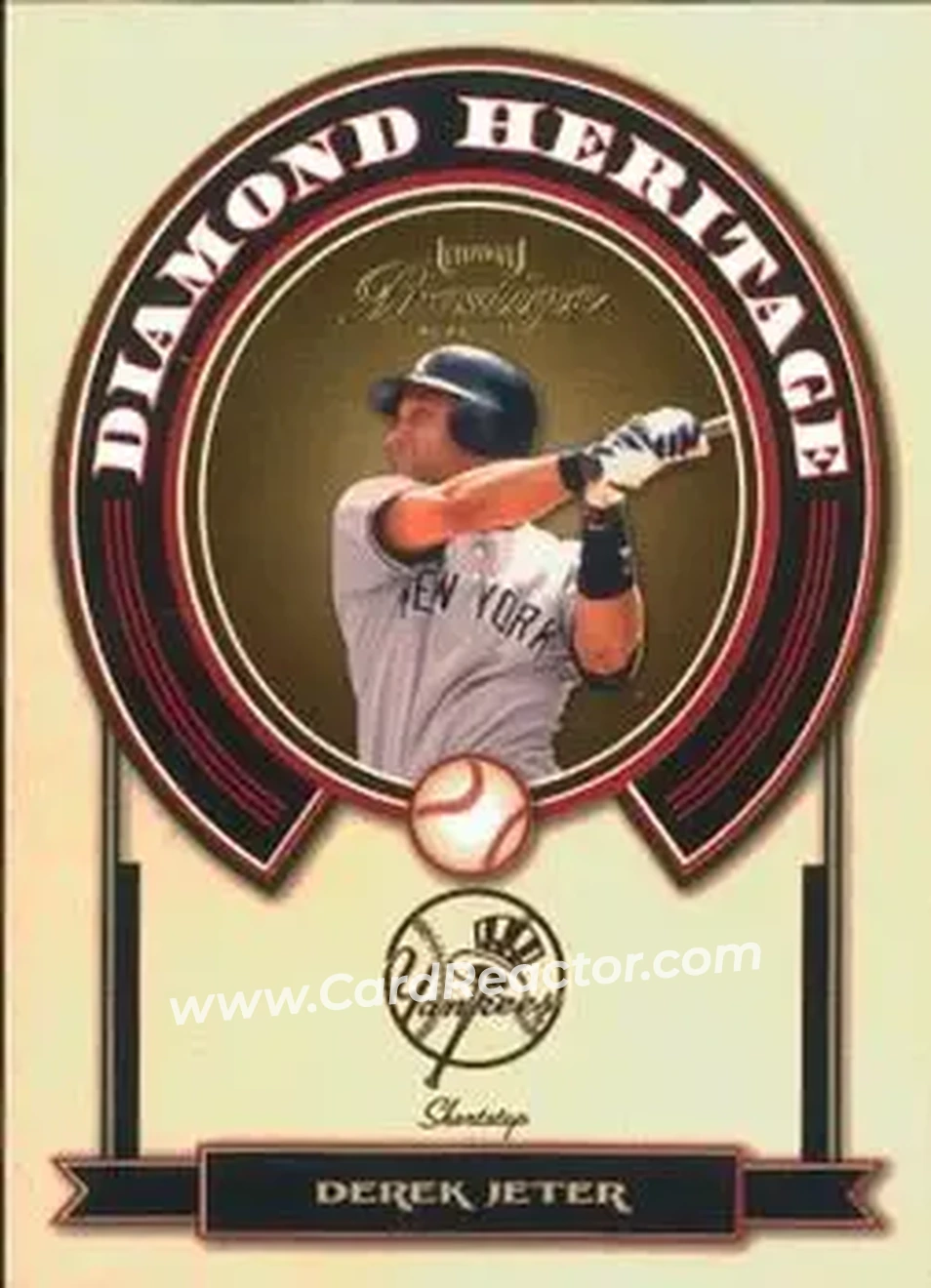 2004 Playoff Prestige - Diamond Heritage #DH-6 - Derek Jeter - New York Yankees - Front