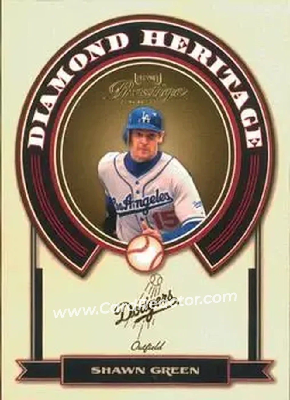 2004 Playoff Prestige - Diamond Heritage #DH-7 - Shawn Green - Los Angeles Dodgers - Front