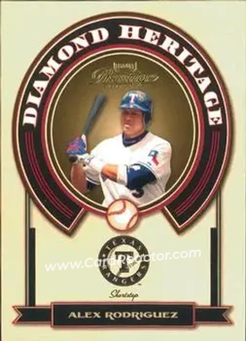 2004 Playoff Prestige - Diamond Heritage #DH-8 - Alex Rodriguez - Texas Rangers - Front