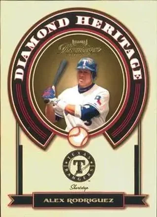 2004 Playoff Prestige - Diamond Heritage #DH-8 - Alex Rodriguez - Texas Rangers