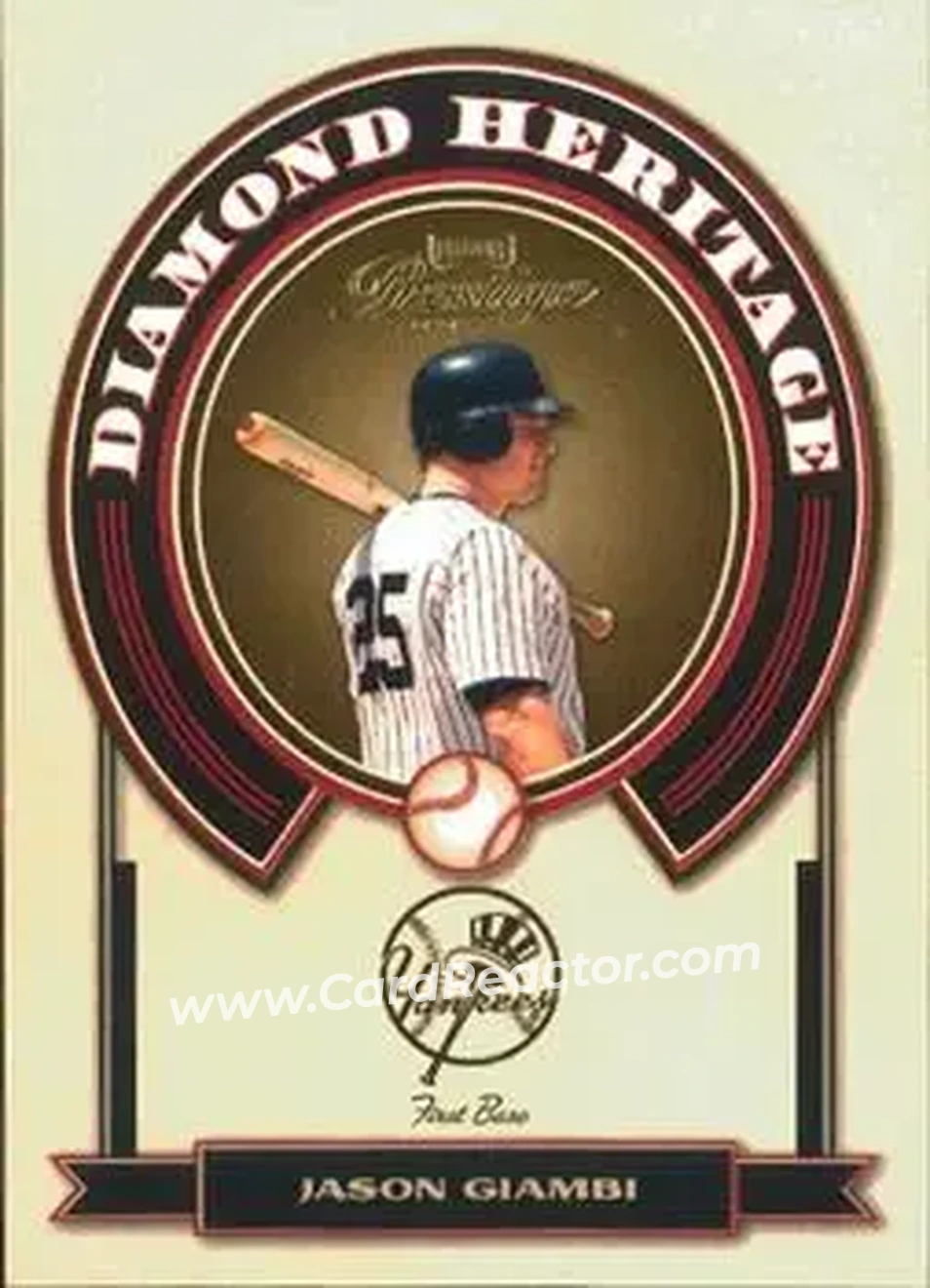 2004 Playoff Prestige - Diamond Heritage #DH-10 - Jason Giambi - New York Yankees - Front