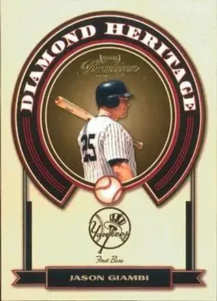 2004 Playoff Prestige - Diamond Heritage #DH-10 - Jason Giambi - New York Yankees