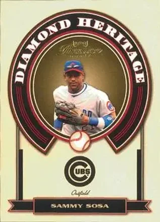2004 Playoff Prestige - Diamond Heritage #DH-11 - Sammy Sosa - Chicago Cubs