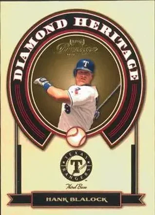 2004 Playoff Prestige - Diamond Heritage #DH-12 - Hank Blalock - Texas Rangers