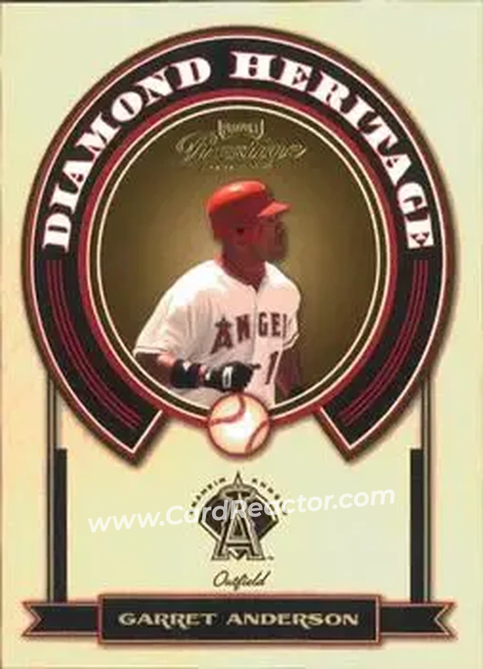 2004 Playoff Prestige - Diamond Heritage #DH-13 - Garret Anderson - Anaheim Angels - Front