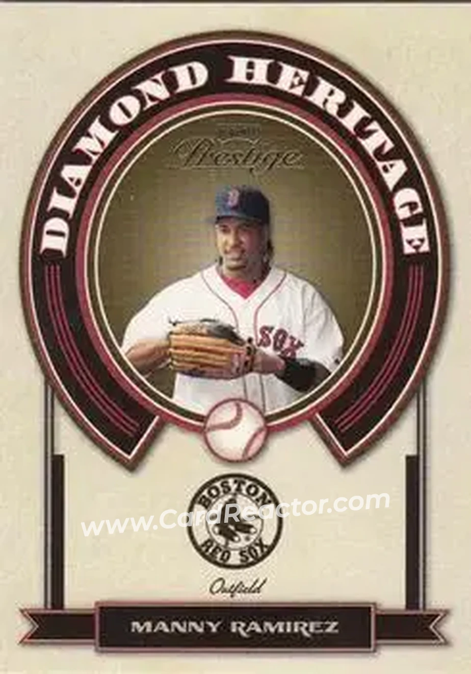 2004 Playoff Prestige - Diamond Heritage #DH-14 - Manny Ramirez - Boston Red Sox - Front