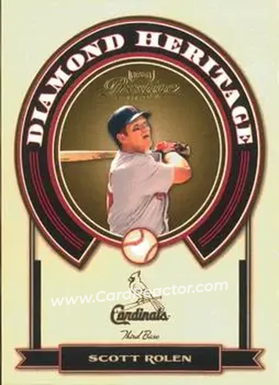 2004 Playoff Prestige - Diamond Heritage #DH-15 - Scott Rolen - St. Louis Cardinals - Front