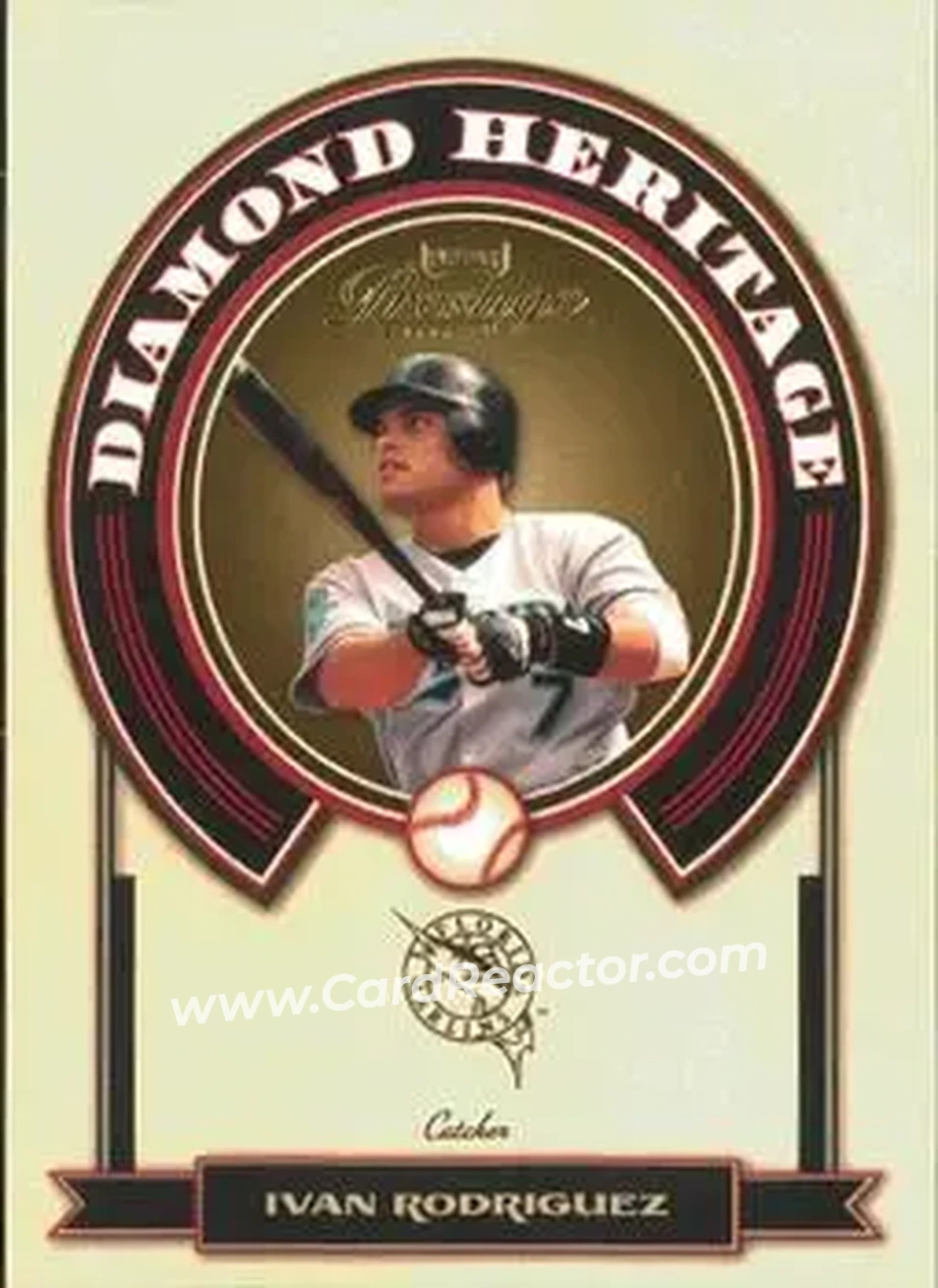 2004 Playoff Prestige - Diamond Heritage #DH-19 - Ivan Rodriguez - Florida Marlins - Front