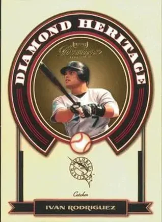 2004 Playoff Prestige - Diamond Heritage #DH-19 - Ivan Rodriguez - Florida Marlins