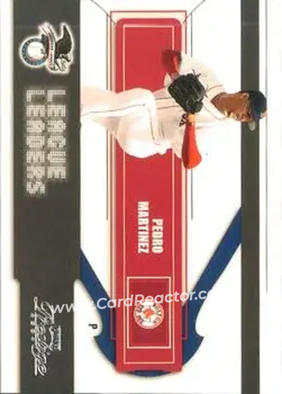 2004 Playoff Prestige - League Leaders Single #LL-6 - Pedro Martinez - Boston Red Sox - Front