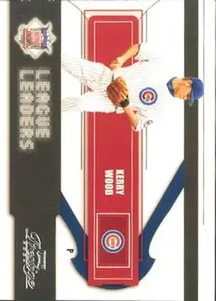 2004 Playoff Prestige - League Leaders Single #LL-7 - Kerry Wood - Chicago Cubs