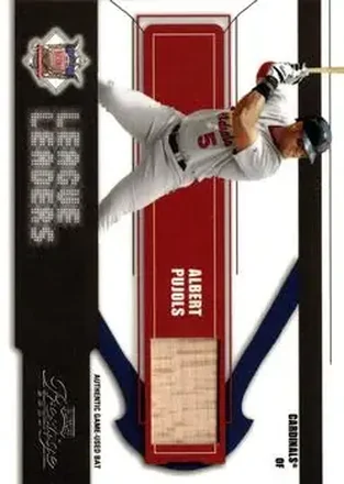 2004 Playoff Prestige - League Leaders Single Material #LL-2 - Albert Pujols - St. Louis Cardinals