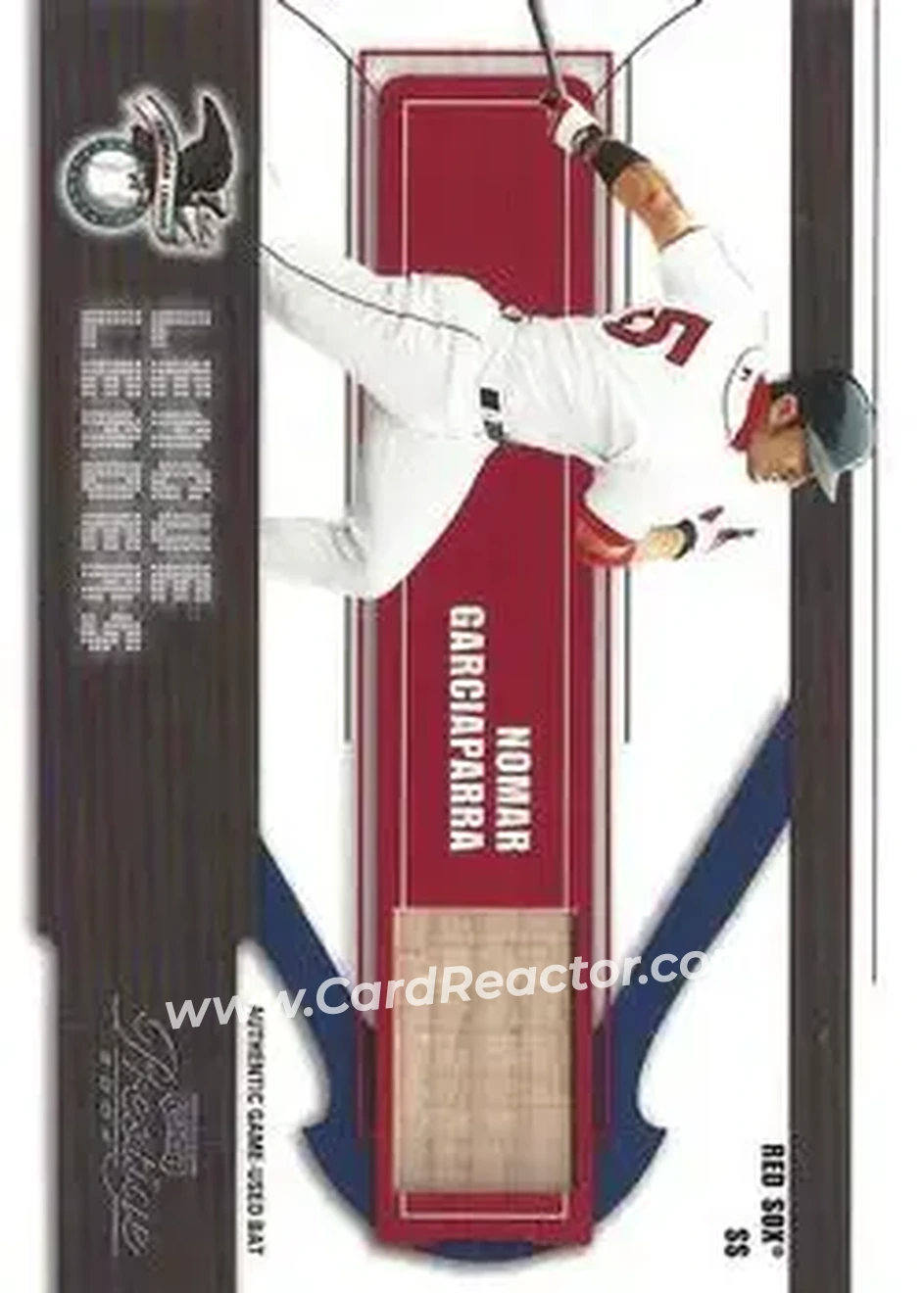 2004 Playoff Prestige - League Leaders Single Material #LL-4 - Nomar Garciaparra - Boston Red Sox - Front