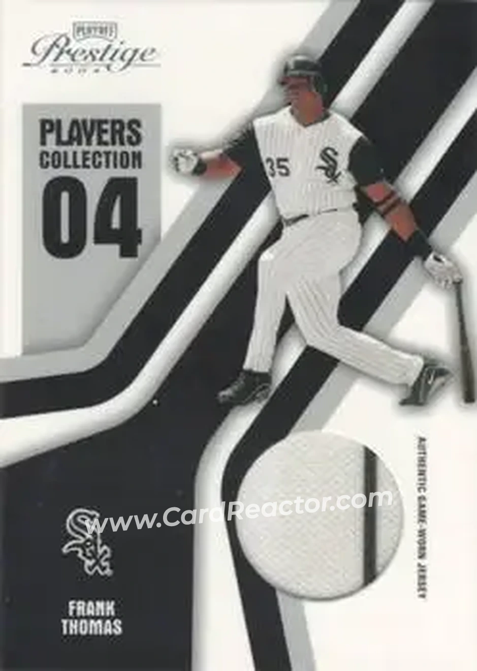 2004 Playoff Prestige - Players Collection Jersey #PC-25 - Frank Thomas - Chicago White Sox - Front