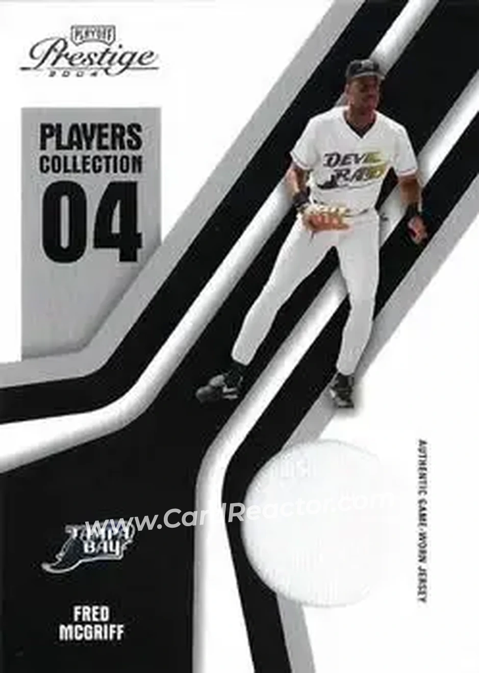2004 Playoff Prestige - Players Collection Jersey #PC-26 - Fred McGriff - Tampa Bay Devil Rays - Front