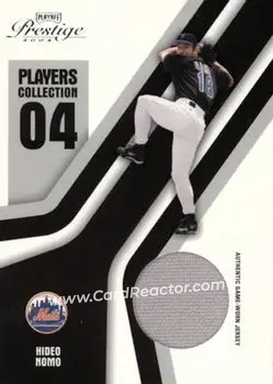 2004 Playoff Prestige - Players Collection Jersey #PC-34 - Hideo Nomo - New York Mets - Front