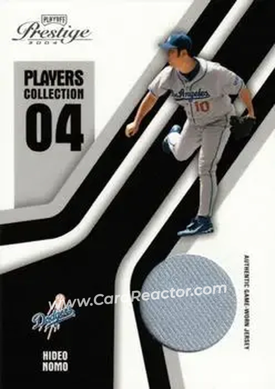 2004 Playoff Prestige - Players Collection Jersey #PC-35 - Hideo Nomo - Los Angeles Dodgers - Front