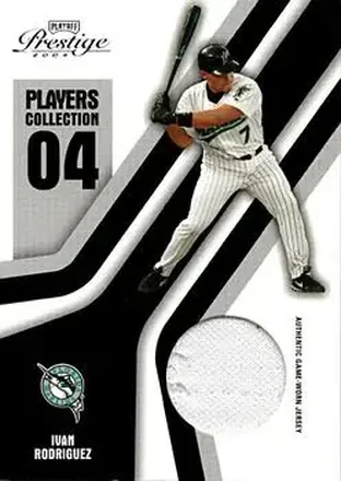 2004 Playoff Prestige - Players Collection Jersey #PC-37 - Ivan Rodriguez - Florida Marlins
