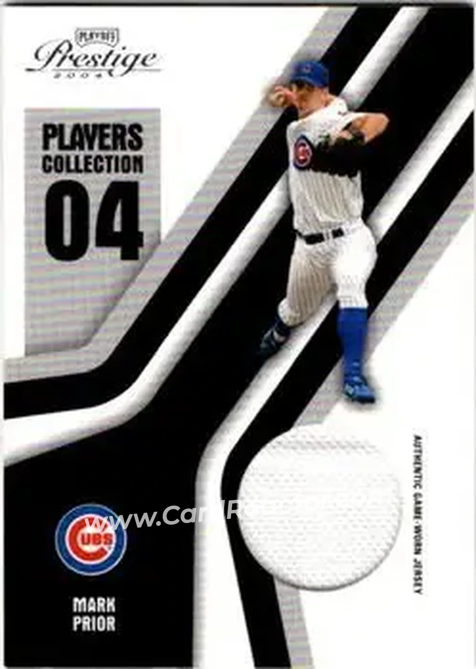 2004 Playoff Prestige - Players Collection Jersey #PC-57 - Mark Prior - Chicago Cubs - Front