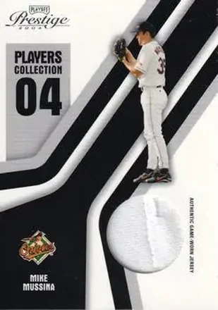 2004 Playoff Prestige - Players Collection Jersey #PC-60 - Mike Mussina - Baltimore Orioles