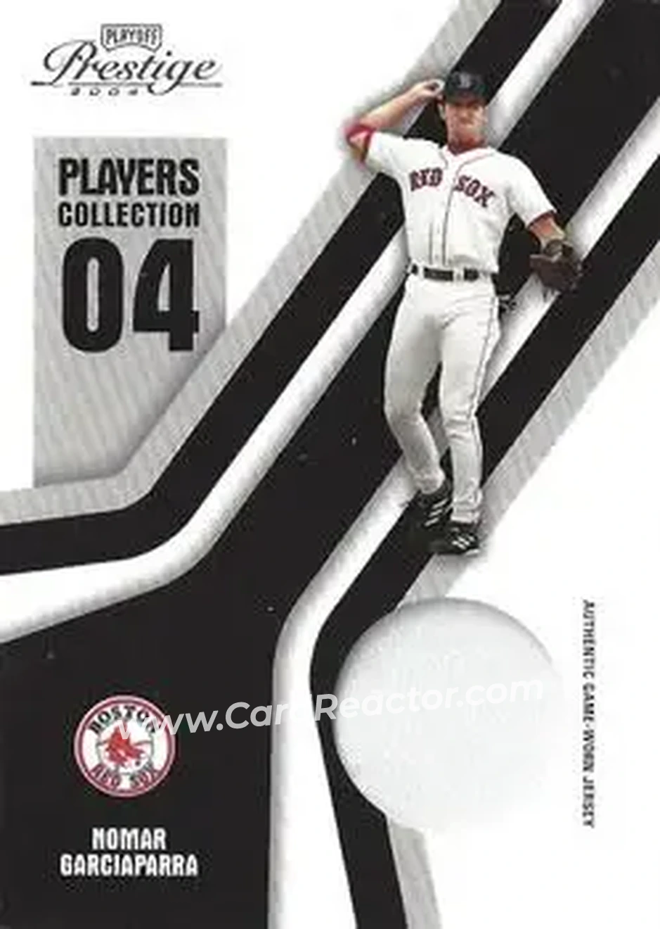 2004 Playoff Prestige - Players Collection Jersey #PC-65 - Nomar Garciaparra - Boston Red Sox - Front