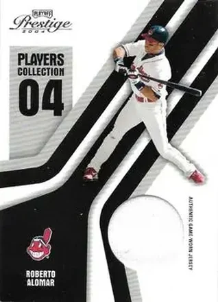 2004 Playoff Prestige - Players Collection Jersey #PC-77 - Roberto Alomar - Cleveland Indians