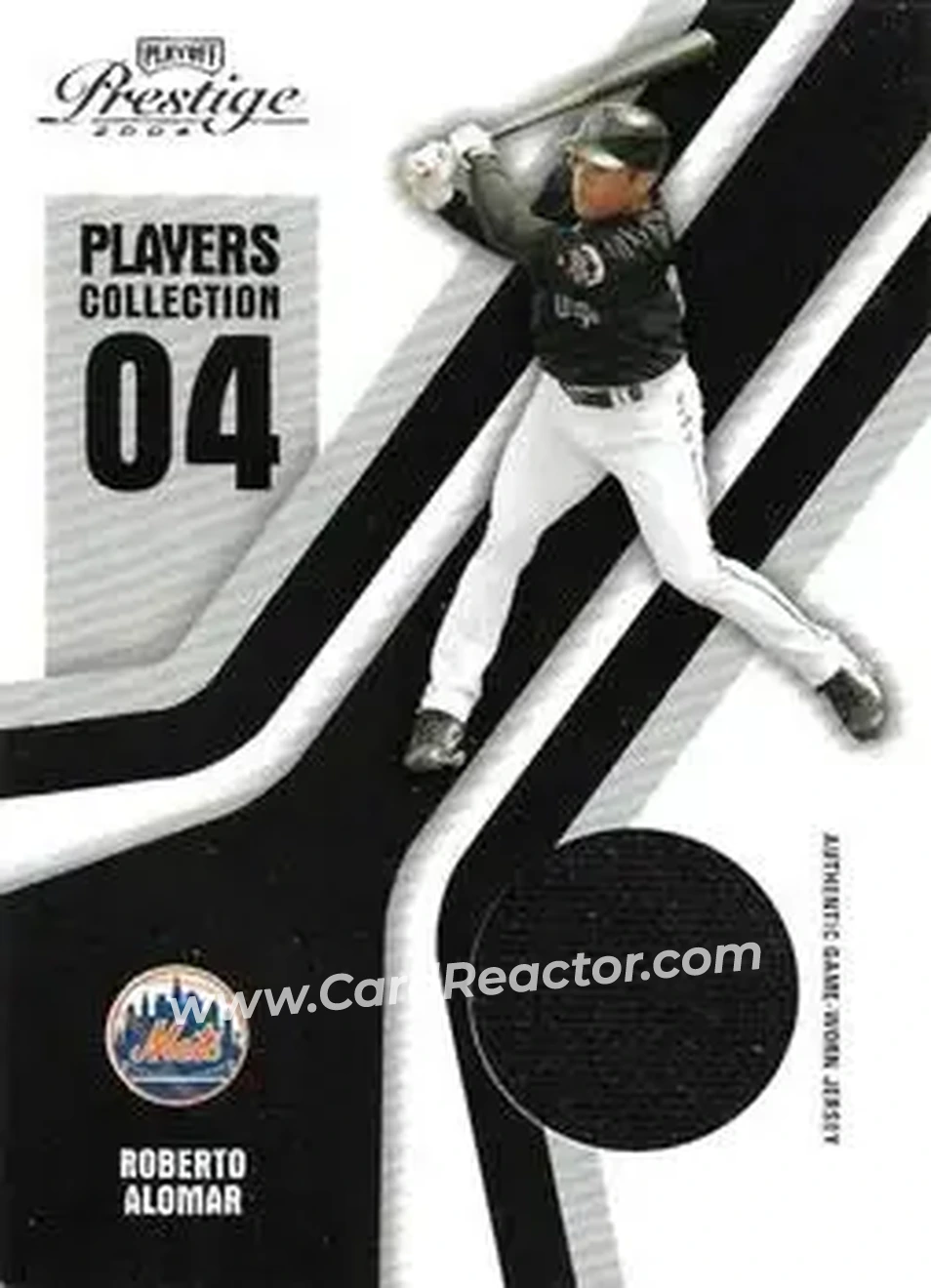 2004 Playoff Prestige - Players Collection Jersey #PC-78 - Roberto Alomar - New York Mets - Front