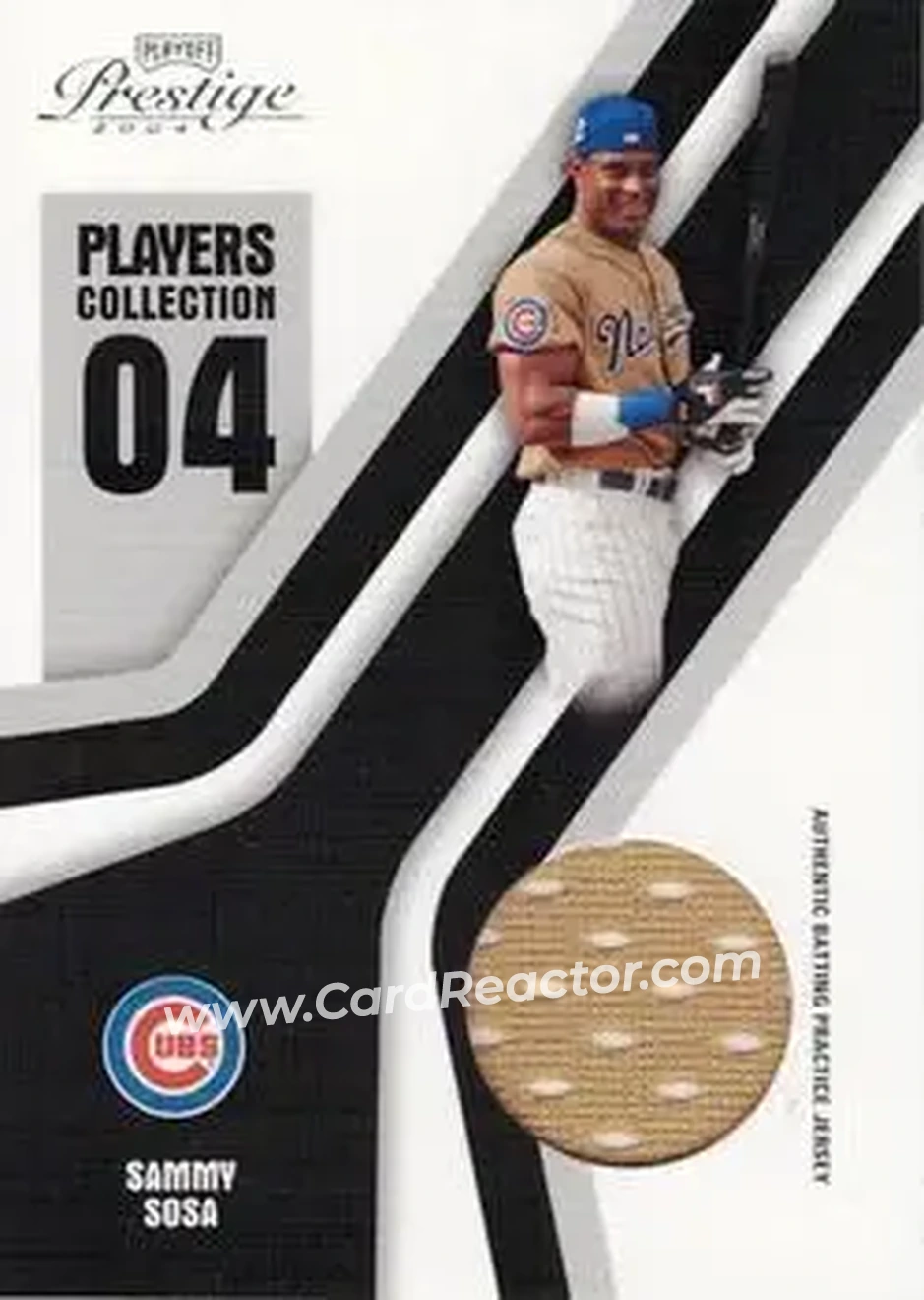 2004 Playoff Prestige - Players Collection Jersey #PC-83 - Sammy Sosa - Chicago Cubs - Front
