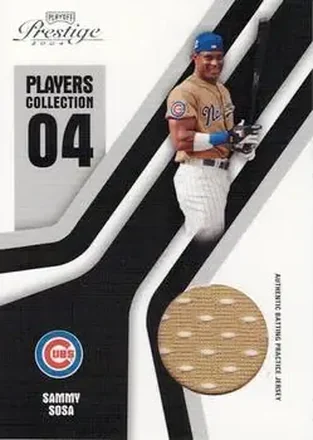 2004 Playoff Prestige - Players Collection Jersey #PC-83 - Sammy Sosa - Chicago Cubs