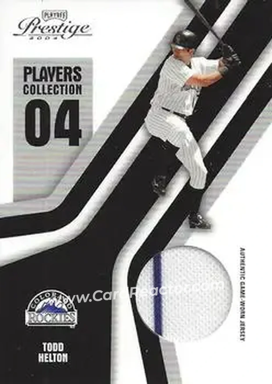 2004 Playoff Prestige - Players Collection Jersey #PC-94 - Todd Helton - Colorado Rockies - Front