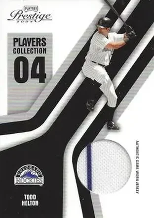 2004 Playoff Prestige - Players Collection Jersey #PC-94 - Todd Helton - Colorado Rockies