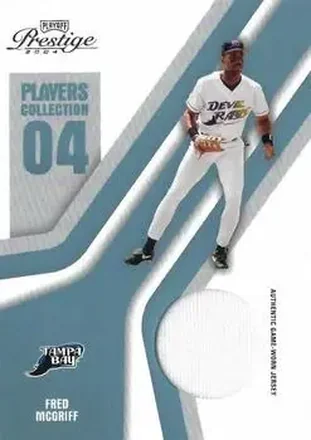 2004 Playoff Prestige - Players Collection Jersey Platinum #PC-26 - Fred McGriff - Tampa Bay Devil Rays