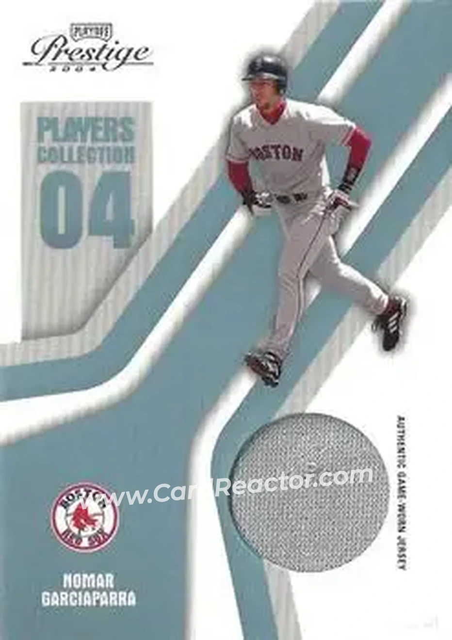 2004 Playoff Prestige - Players Collection Jersey Platinum #PC-64 - Nomar Garciaparra - Boston Red Sox - Front