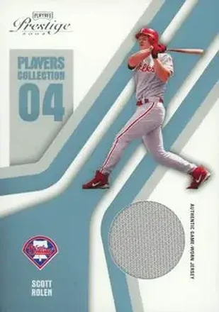 2004 Playoff Prestige - Players Collection Jersey Platinum #PC-86 - Scott Rolen - Philadelphia Phillies