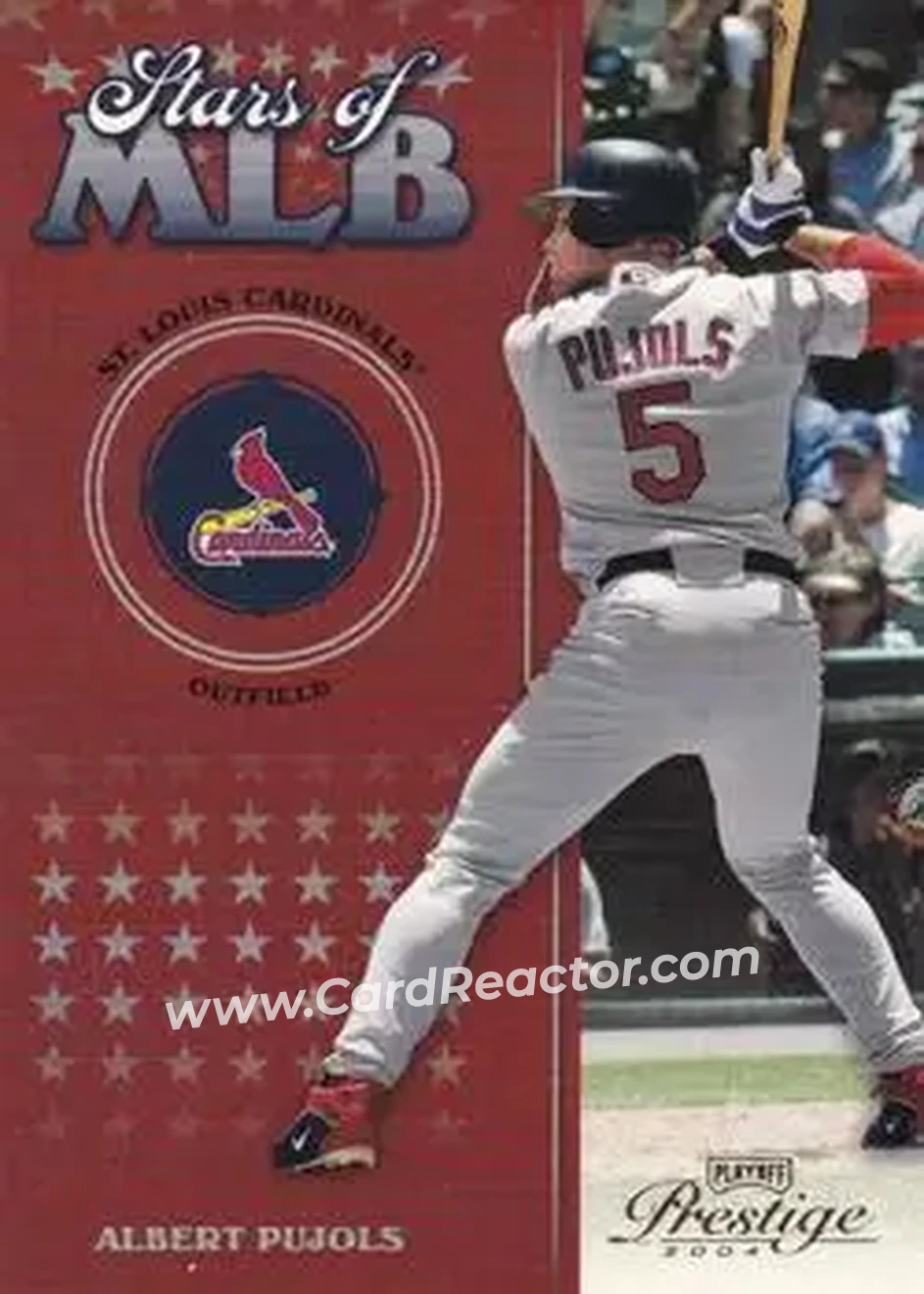 2004 Playoff Prestige - Stars of MLB #MLB-1 - Albert Pujols - St. Louis Cardinals - Front