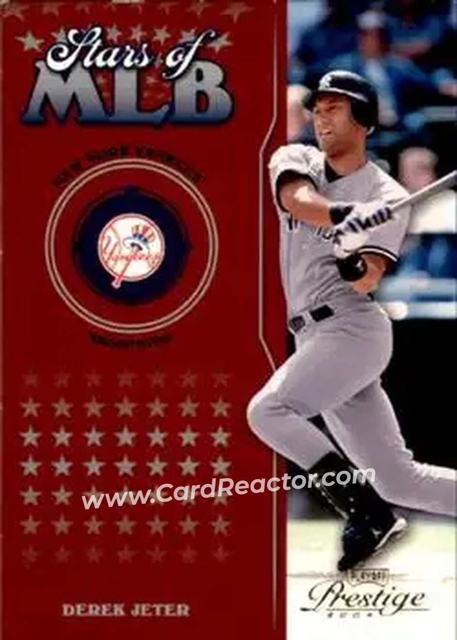 2004 Playoff Prestige - Stars of MLB #MLB-2 - Derek Jeter - New York Yankees - Front