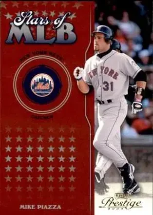 2004 Playoff Prestige - Stars of MLB #MLB-3 - Mike Piazza - New York Mets