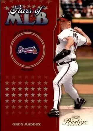 2004 Playoff Prestige - Stars of MLB #MLB-4 - Greg Maddux - Atlanta Braves