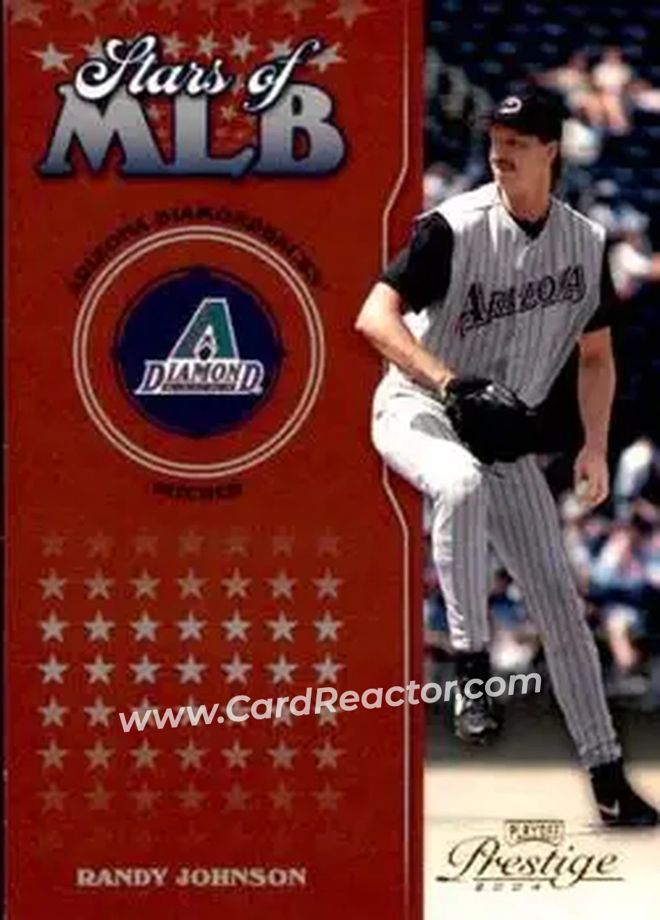 2004 Playoff Prestige - Stars of MLB #MLB-8 - Randy Johnson - Arizona Diamondbacks - Front