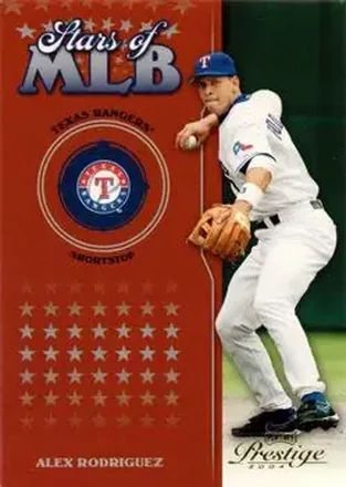2004 Playoff Prestige - Stars of MLB #MLB-9 - Alex Rodriguez - Texas Rangers