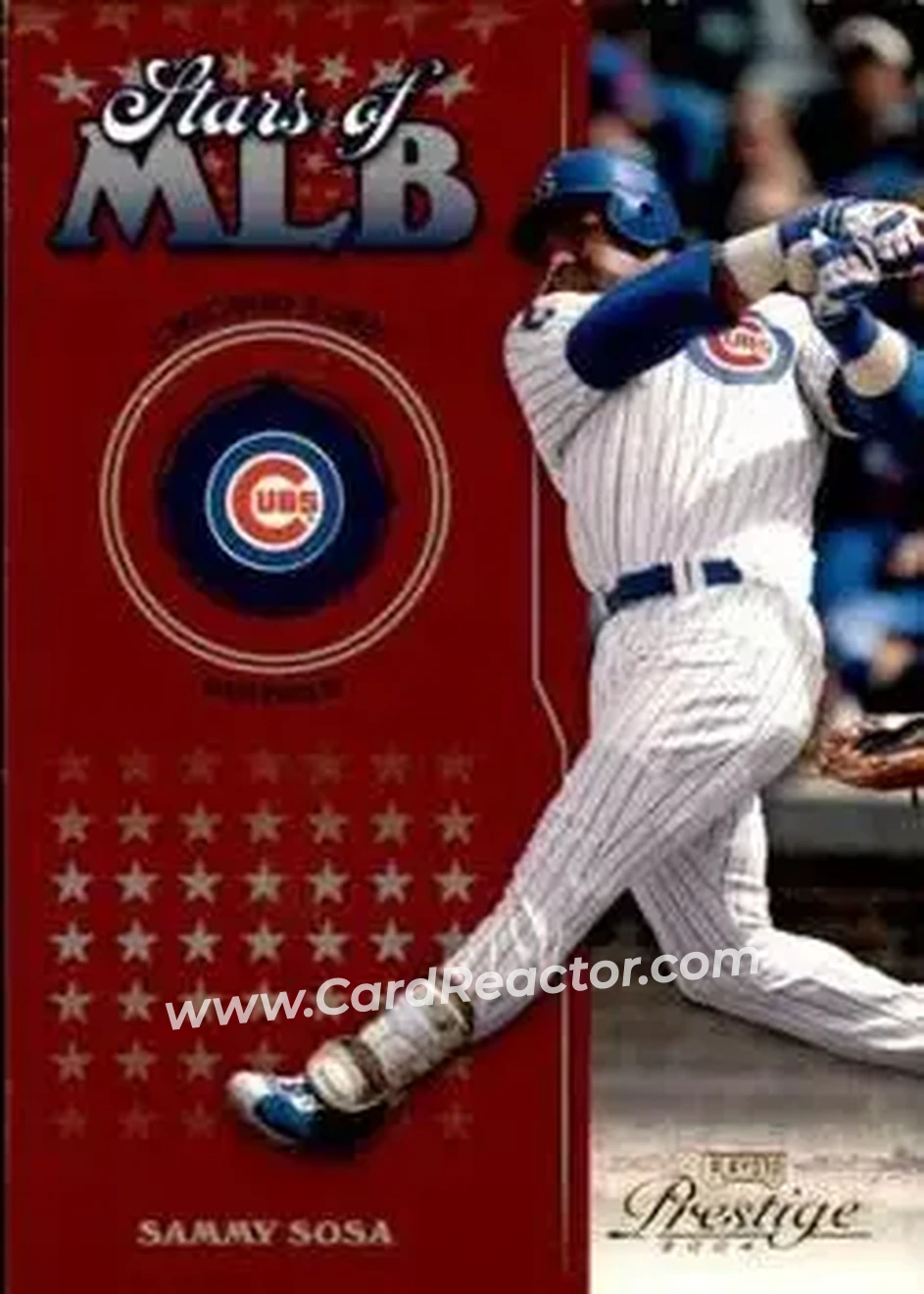 2004 Playoff Prestige - Stars of MLB #MLB-10 - Sammy Sosa - Chicago Cubs - Front
