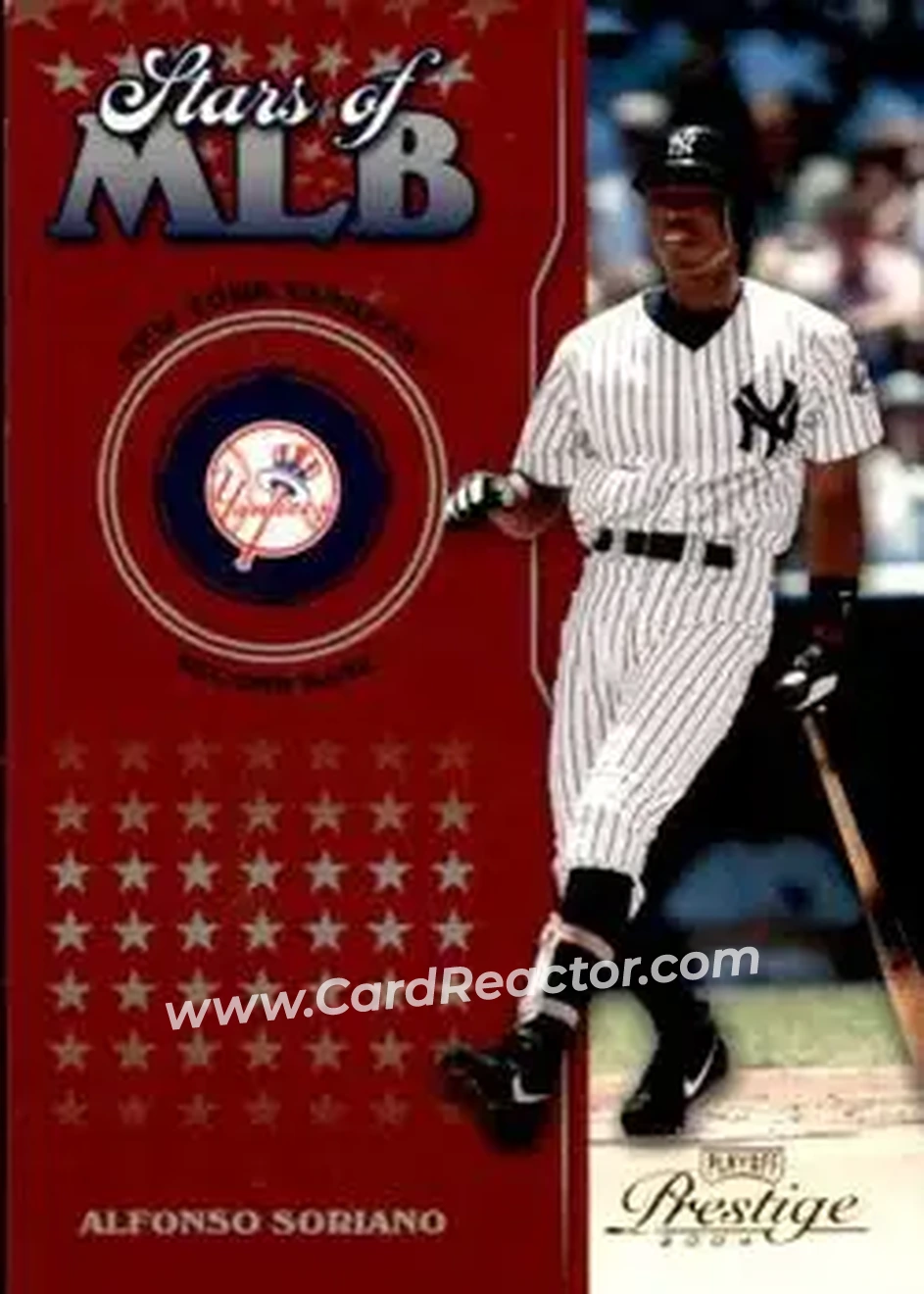 2004 Playoff Prestige - Stars of MLB #MLB-11 - Alfonso Soriano - New York Yankees - Front