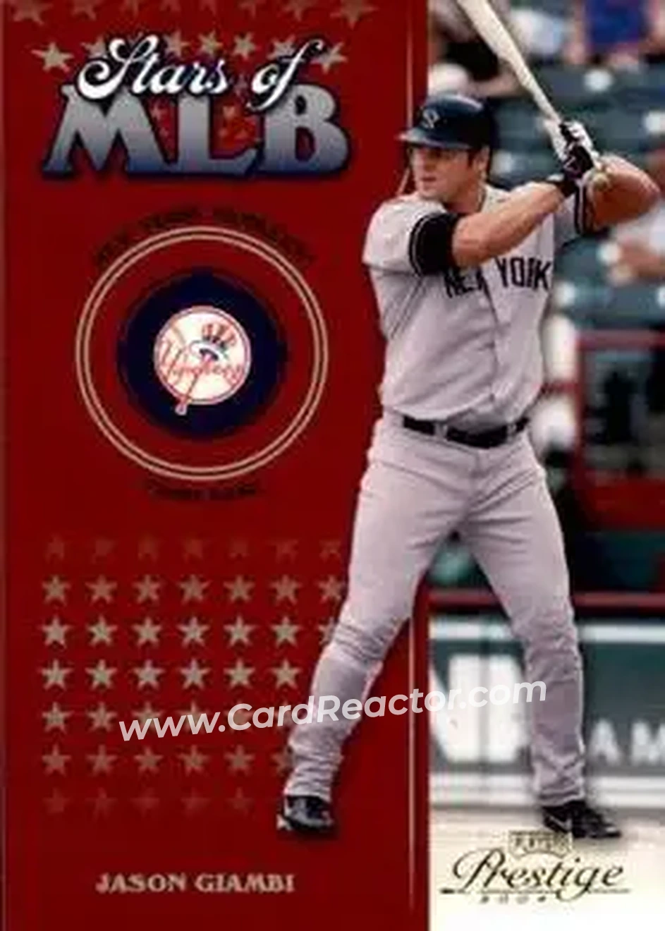 2004 Playoff Prestige - Stars of MLB #MLB-13 - Jason Giambi - New York Yankees - Front