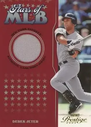 2004 Playoff Prestige - Stars of MLB Jersey #MLB-2 - Derek Jeter - New York Yankees