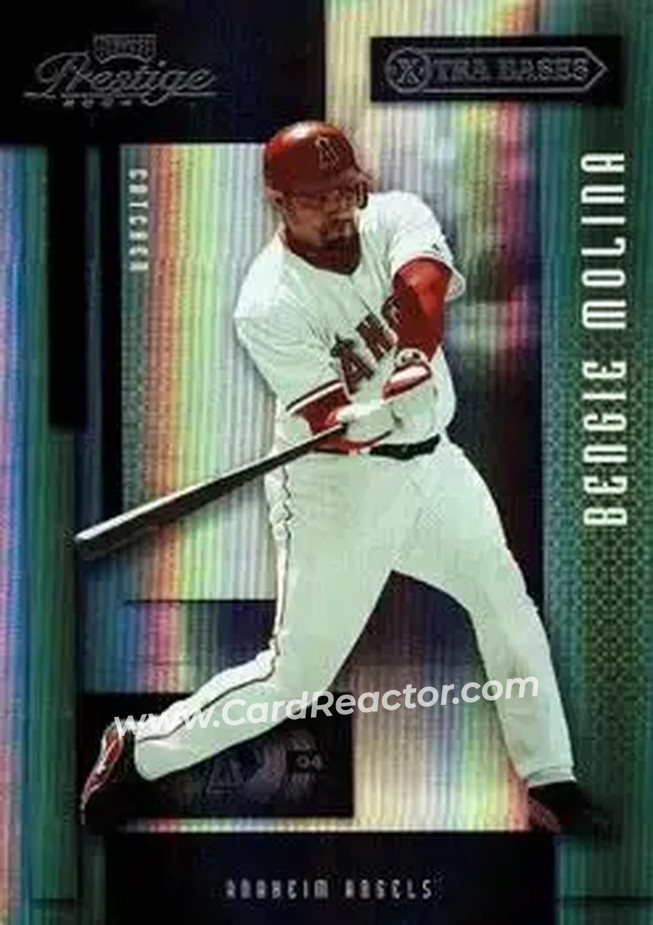 2004 Playoff Prestige - Xtra Bases Black #1 - Bengie Molina - Anaheim Angels - Front