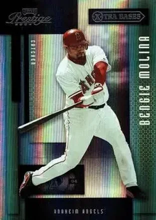 2004 Playoff Prestige - Xtra Bases Black #1 - Bengie Molina - Anaheim Angels
