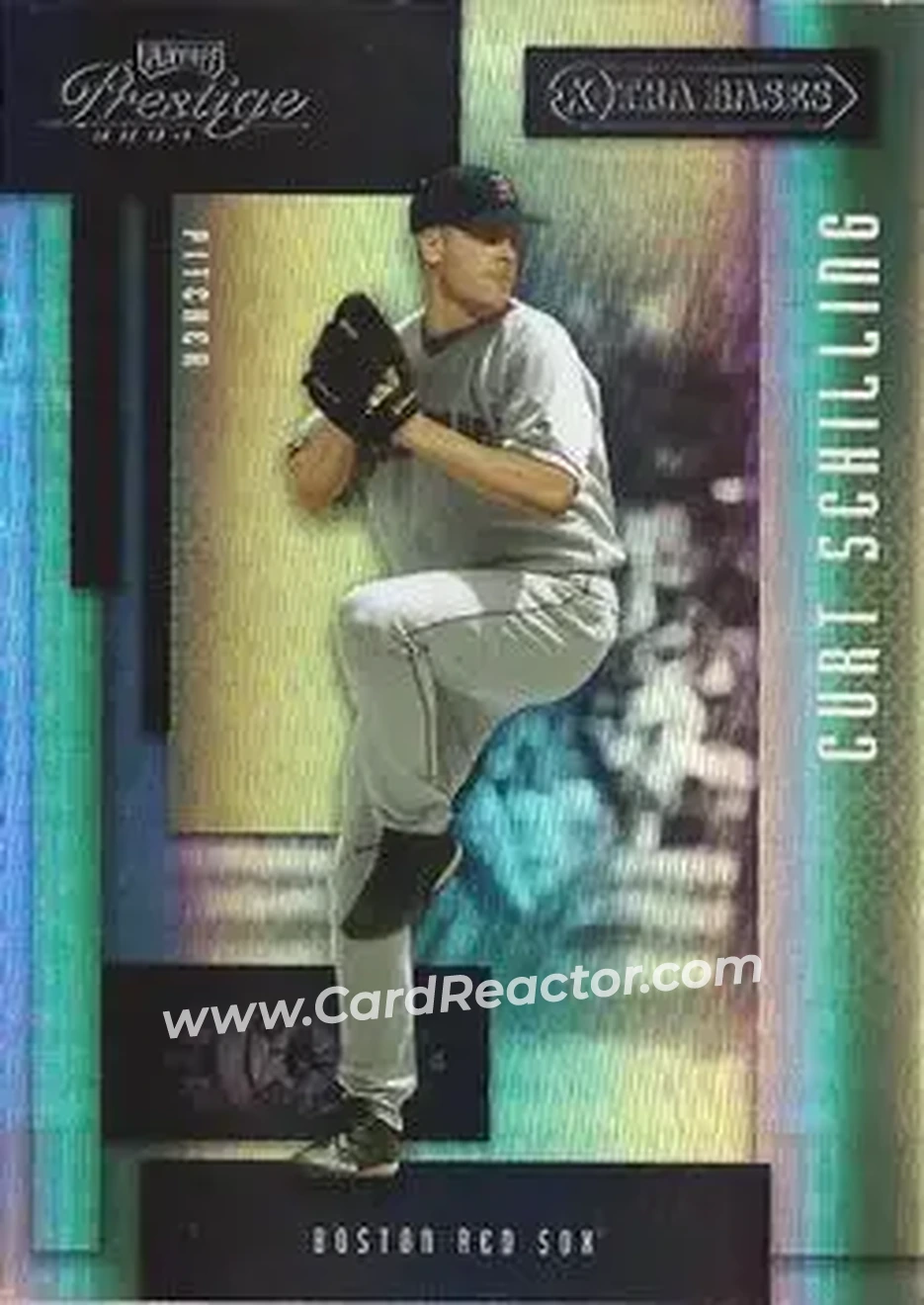 2004 Playoff Prestige - Xtra Bases Black #9 - Curt Schilling - Boston Red Sox - Front